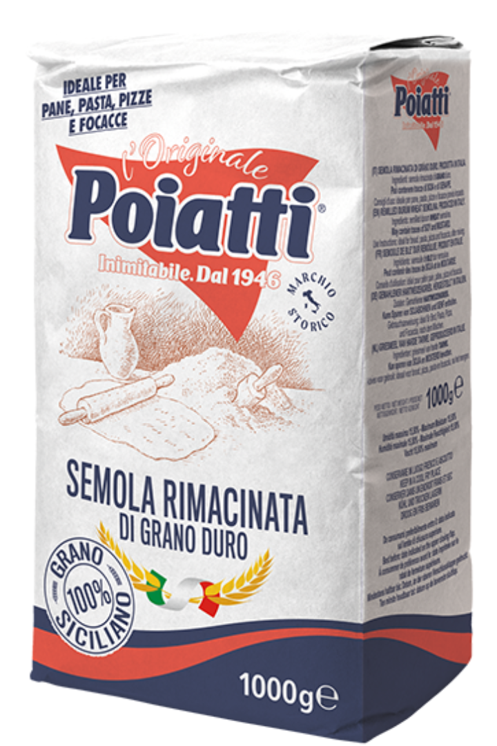 Poiatti Semola Rimacinata di Grano Duro 1000 g