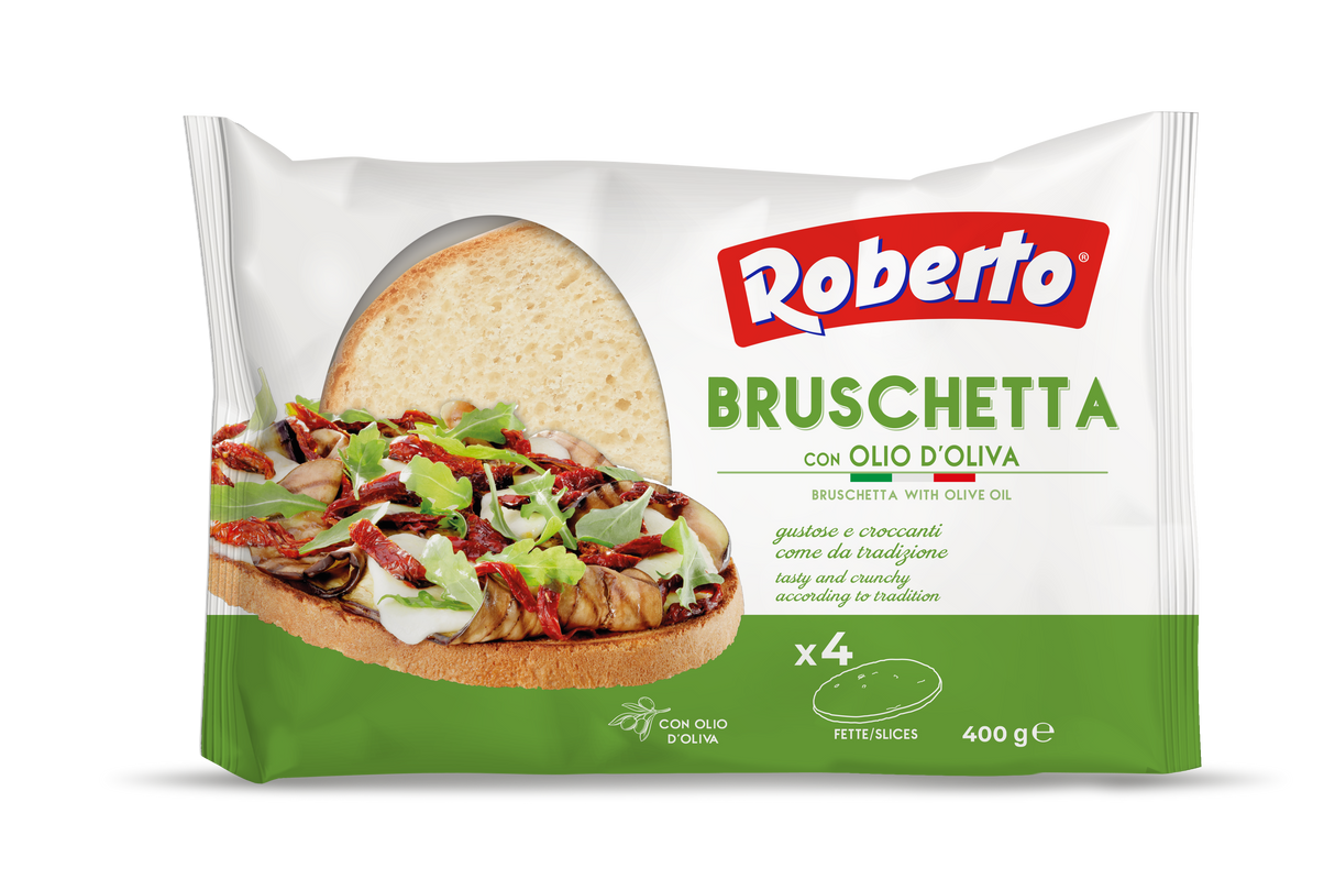Roberto Pane Bruschetta con Olio d'Oliva 400g