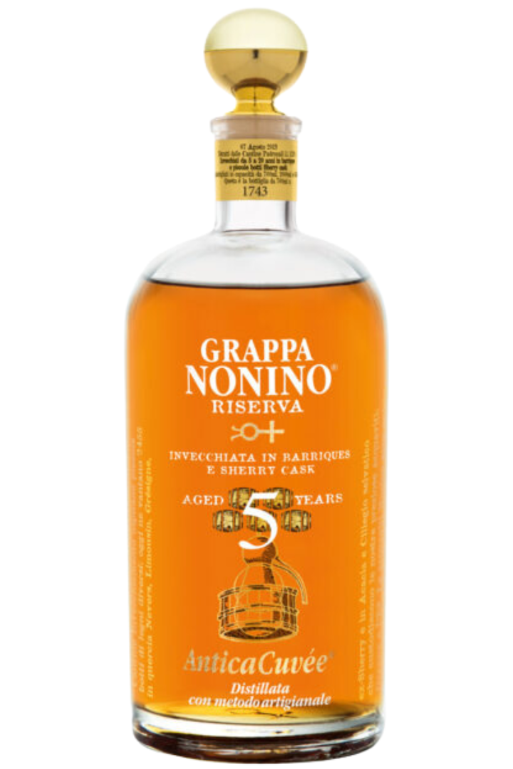 Nonnino Grappa Antica Cuvée Riserva Aged 5 Years 43% Vol. 0,7l