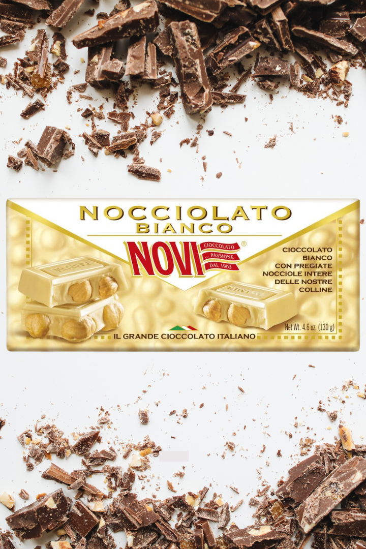 NOVI Cioccolato Nocciolato Bianco 130g