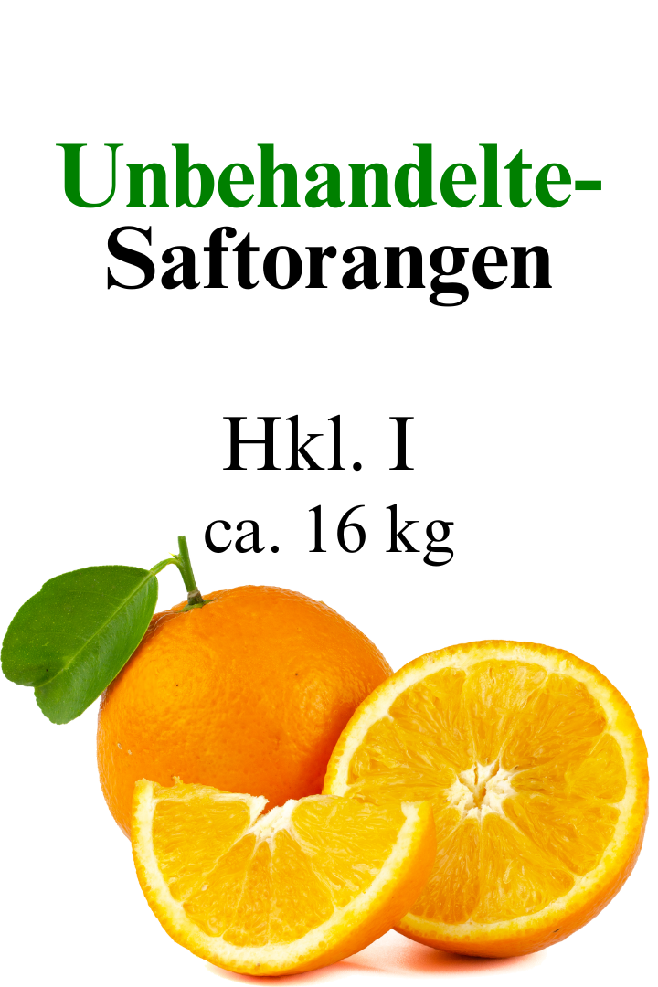 Unbehandelte-Saftorangen aus Ribera (Sizilien) Kiste Ca. 16kg
