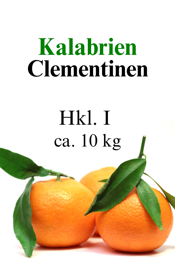 Clementinen aus Kalabrien Kiste Ca. 10kg