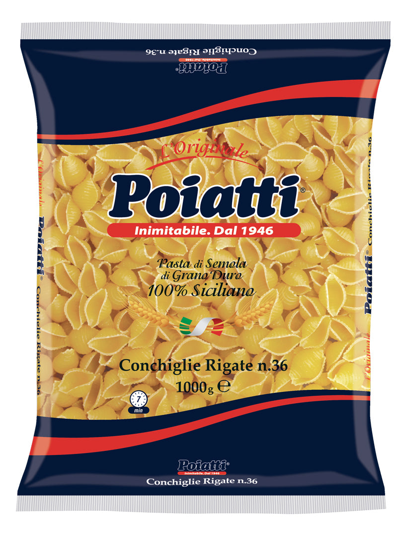 Poiatti Conchiglie Rigate Nr. 36 1000 g