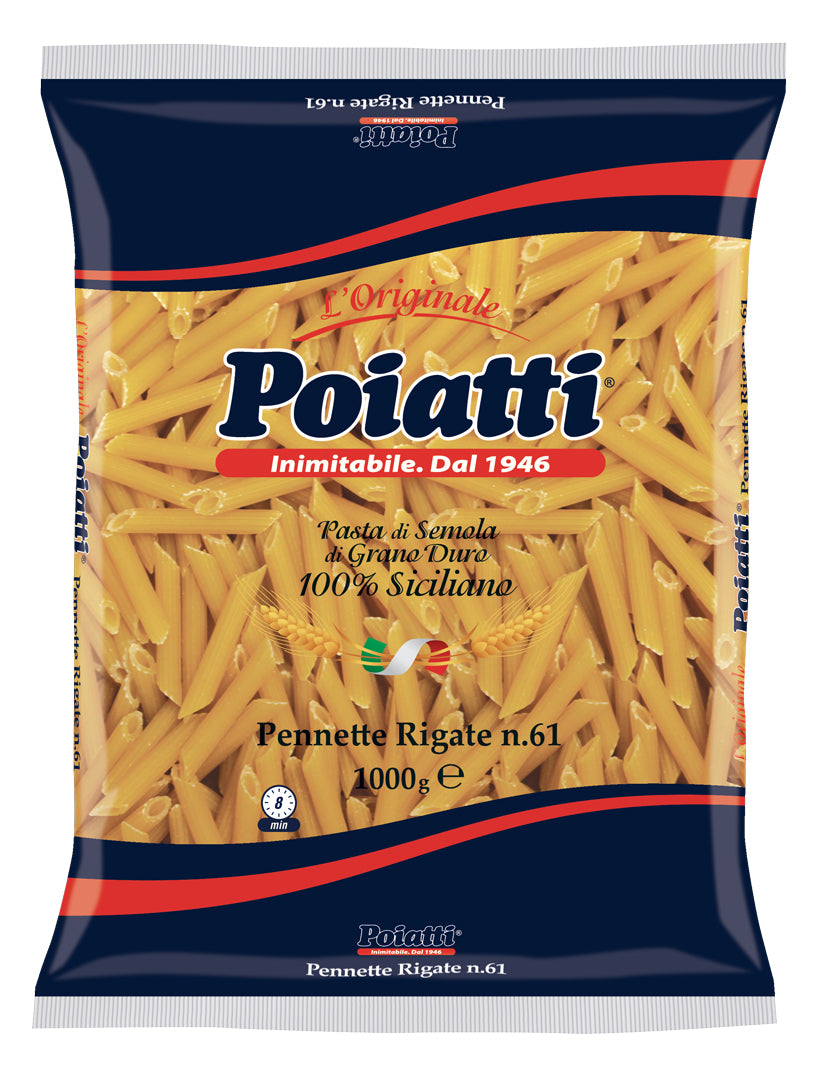 Poiatti Pennette Rigate Nr. 61 1000 g